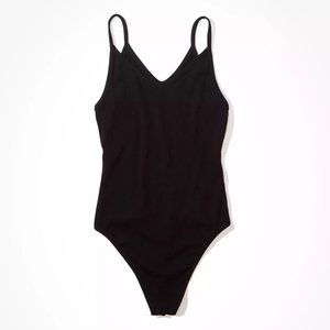 American Eagle V-Neck Ribbed Bodysuit